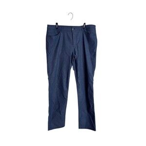 lululemon Men's ABC Pants Blue Heathered Stretch 5-Pocket Size 38*34 Straight